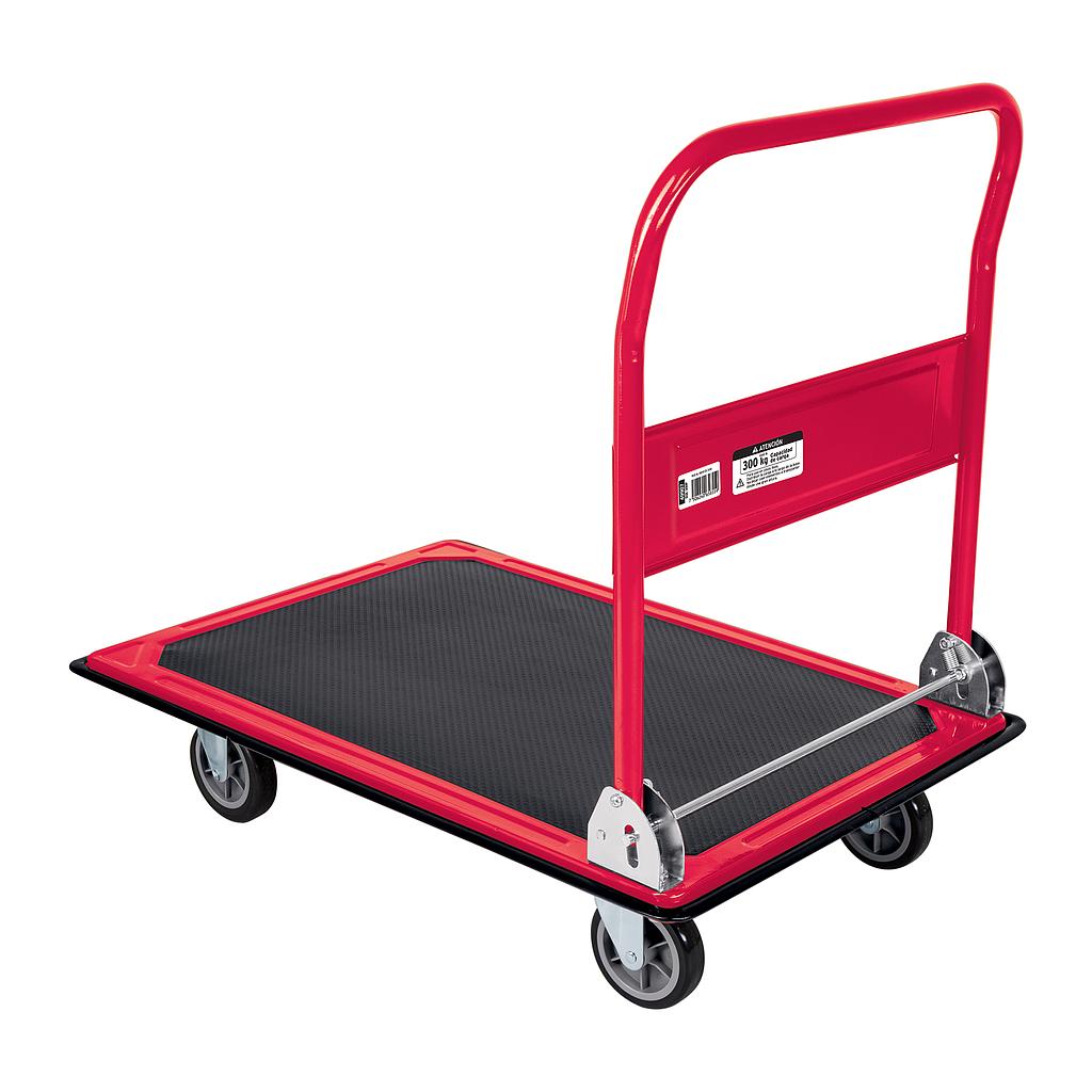 CARRO DE CARGA PLEGABLE TIPO PLATAFORMA  300 kg  (17 x 90 x 61 x 85 cm) PRETUL