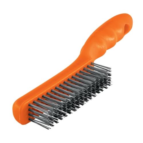 CEPILLO D/ALAMBRE INOX 4X16 C/MANGO TRUP