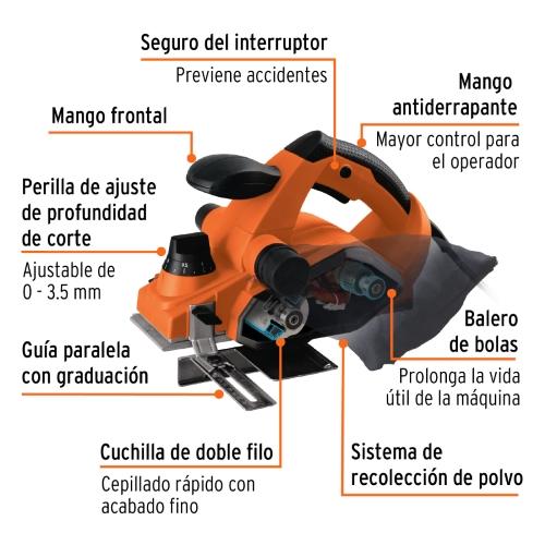 CEPILLO ELECTRICO 31/2 850 W TRUPER