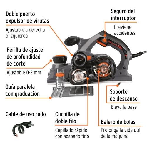 CEPILLO INDUSTRIAL 41/2 950W TRUPER