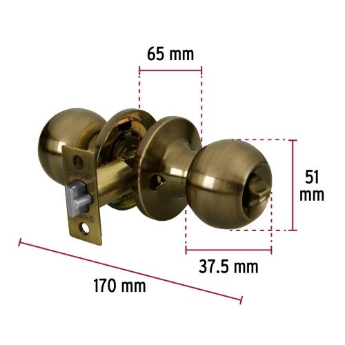 CERRADURA TIPO ESFERA TUBULAR RECAMARA ANTIGUO BASIC