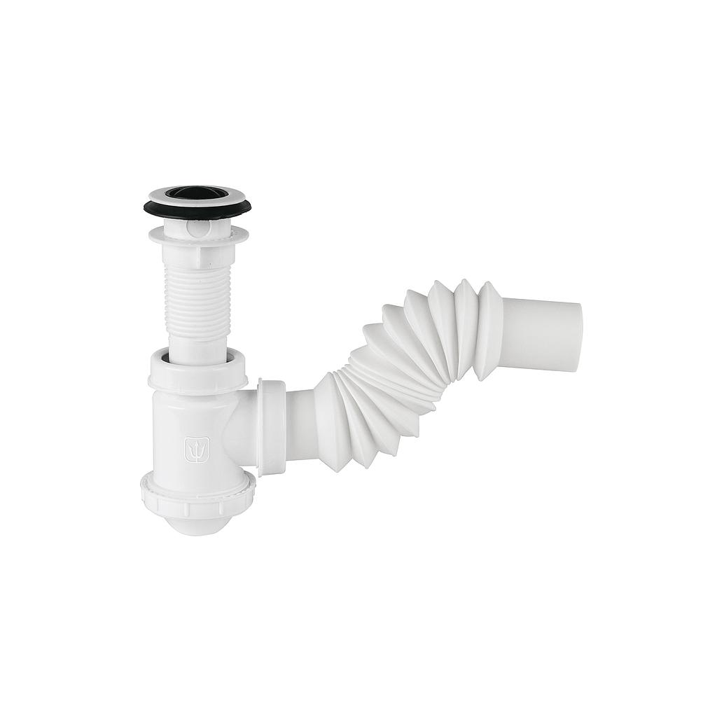 CESPOL DE BOTE DE POLIETILENO CON CONTRA PARA LAVABO FOSET