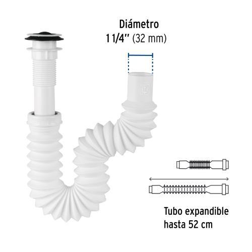 CESPOL FLEXIBLE PARA LAVABO TIPO P FOSET