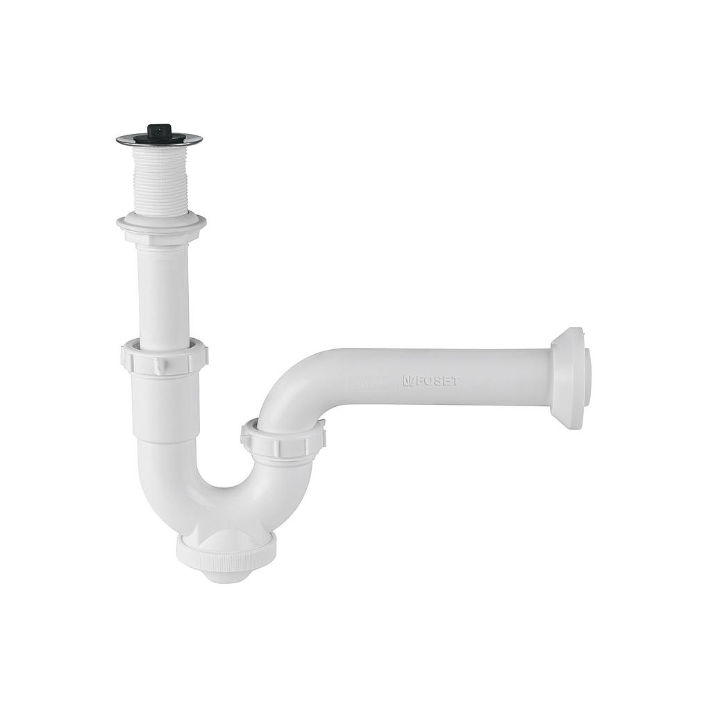 CESPOL RIGIDO DE ABS CON CONTRA PARA LAVABO FOSET