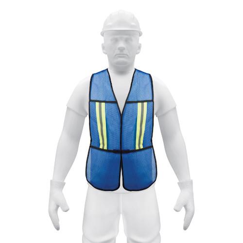 CHALECO C/CINTAS DOBLES REFL AZUL PRETUL