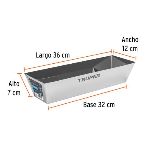 CHAROLA ACERO INOXIDABLE 12 PARA MEZCLA TRUPER