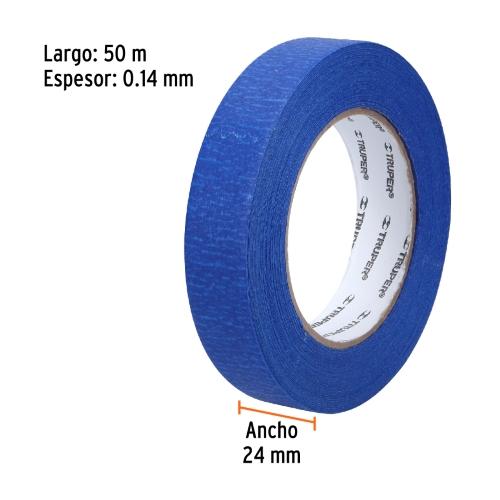 CINTA MASKING TAPE AZUL DE 1" X 50 m PARA PINTOR TRUPER