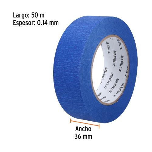 CINTA MASKING TAPE 11/2 AZUL TRUPER