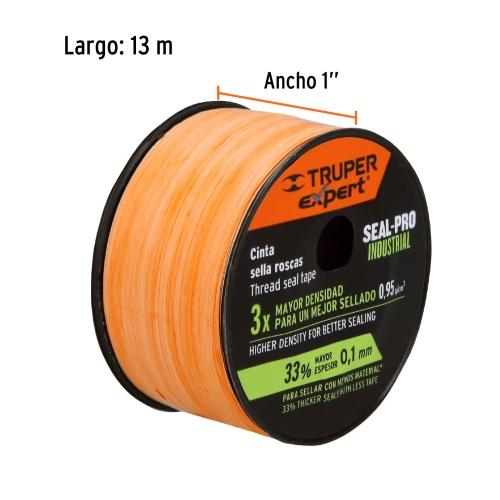 CINTA SELLA ROSCAS 1" X 13 m SEAL PRO INDUSTRIAL EXPERT