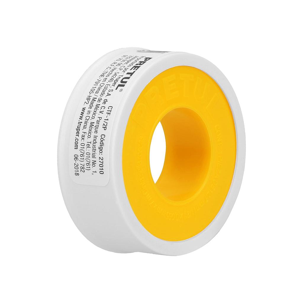 CINTA TEFLON 1/2X7MT PRETUL