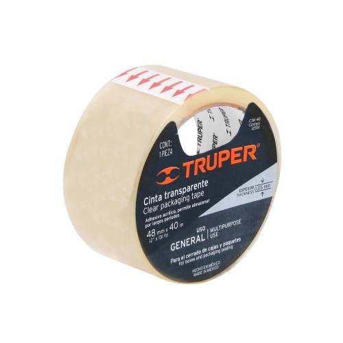 CINTA TRANSPA 40M ADHESIVO ACRILICO TRUP