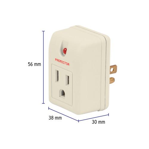 CLAVIJA CON SUPRESOR PICO 15A 125V VOLTE