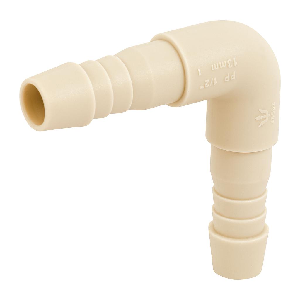 CODO INSERCION DE 1/2" X 90°  POLIPROPILENO FOSET