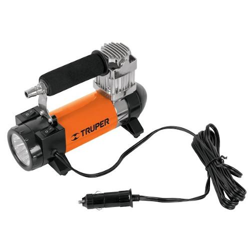 COMPRESOR 12 V P/AUTO C/LINTERNA TRUPER