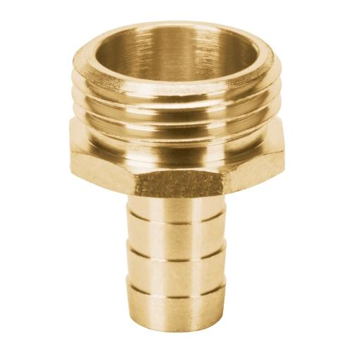 CONECTOR 1/2" MACHO DE LATON SOLIDO PARA MANGUERA TRUPER