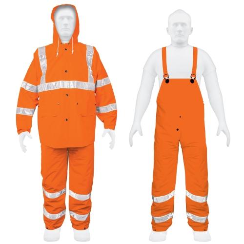 CONJUNTO IMPERMEABLE NARANJA C/REFLEJANT