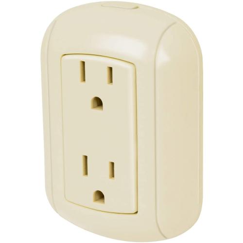 CONTACTO DE SOBREPONER DUPLEX 2P+T ABS VOLTECK