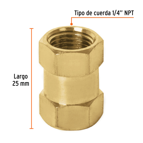 COPLE DE LATON 1/4 TRUPER
