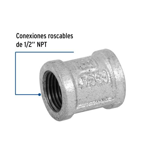 COPLE REFORZADO GALVANIZADO 1/2 FOSET