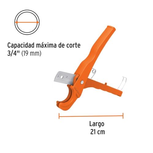 CORTADOR DE TUBO DE PLASTICO 3/4 TRUPER