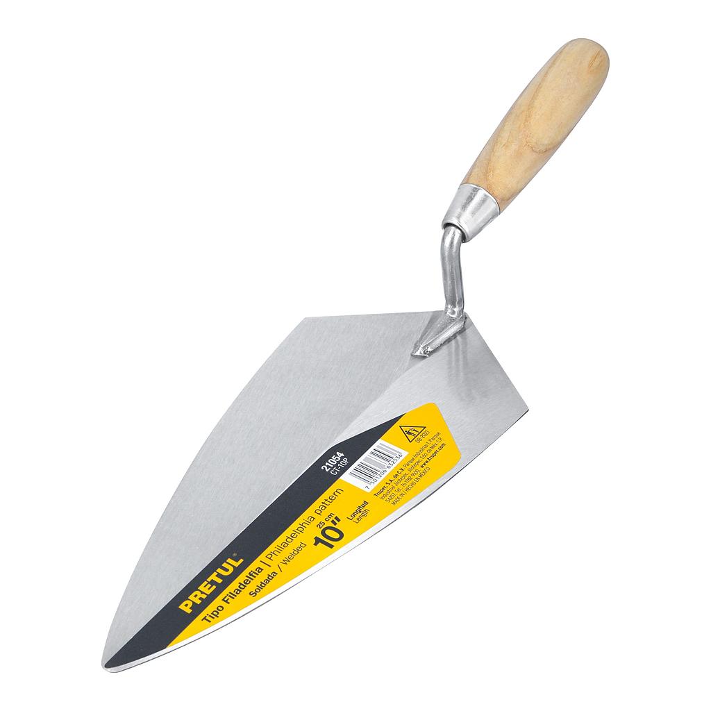 CUCHARA PARA ALBAÑIL 10" TIPO FILADELFIA  PRETUL