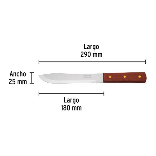 CUCHILLO CEBOLLERO 7 MANGO MADERA PRETU
