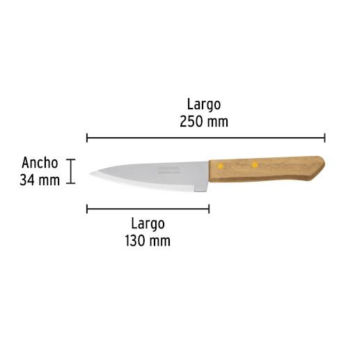 CUCHILLO DE CHEF 5 MANGO MADERA PRETUL