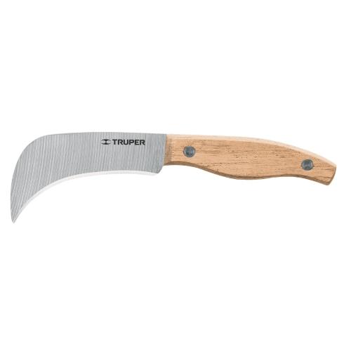 CUCHILLO INDUSTRIAL HOJA DE 3" (8 cm) LARGO DE 7" PARA LINOLEO MANGO DE MADERA TRUPER