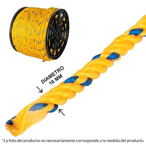 CUERDA POLIPROPILENO 16MM 5/8 (30KG) FIERO