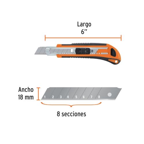 CUTTER DE PLASTICO C/GRIP 6 TRUPER