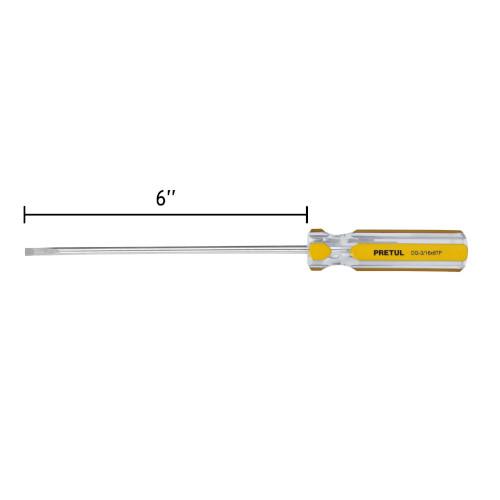 DESARMADOR CABINET PLANO 3/16X8 PRETUL