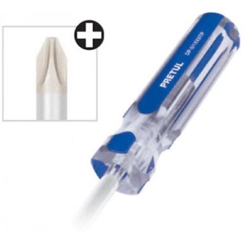 DESARMADOR CRUZ 1/4X6 MANGO PVC PRETUL