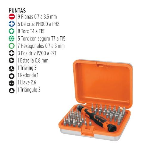 DESARMADOR DE JOYERO C/42 PUNTAS TRUPER