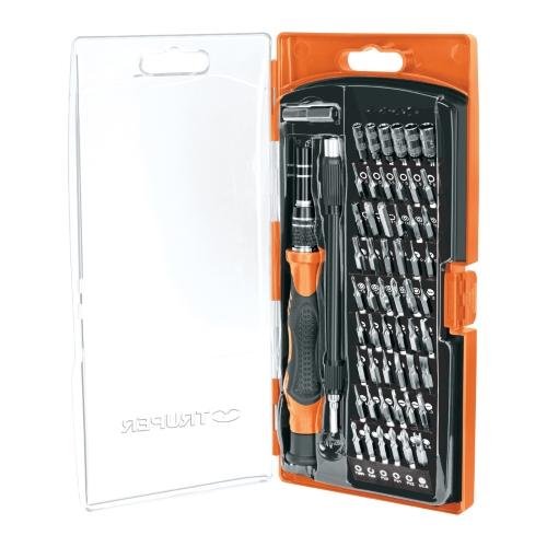 DESARMADOR DE PRECISION CON 57 PUNTAS INTERCAMBIABLES TRUPE