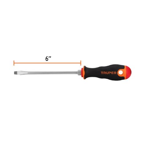 DESARMADOR PLANO 1/4X6 TRUPER