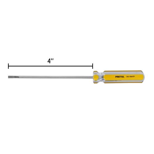 DESARMADOR CABINET 1/8" X 4" MANGO DE PVC  PRETUL