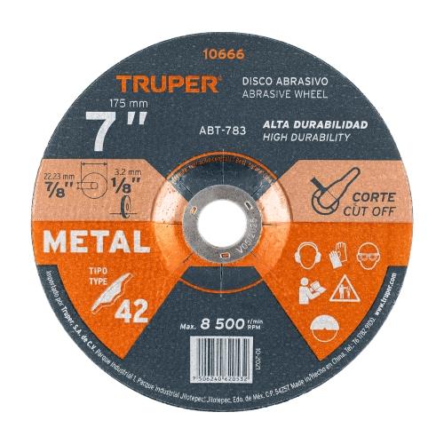 DISCO CORTE METAL 7 USO GENERAL TRUPER