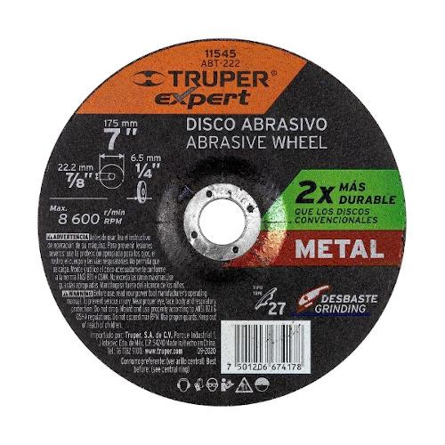 DISCO P/DESBASTE METAL 7 TRUPER