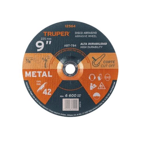 DISCO PARA CORTE METAL 9 TRUPER