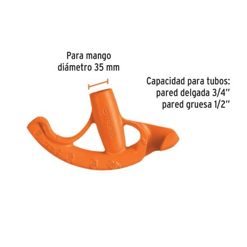 DOBLADOR DE TUBO CONDUIT 3/4 TRUPER