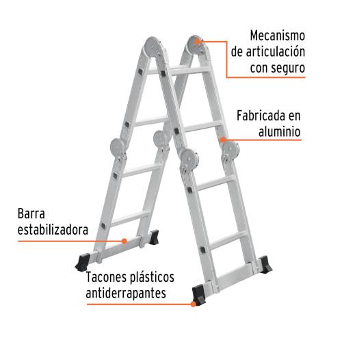 ESCALERA MULTIPOSICION 8 PELDAÑOS TRUPER