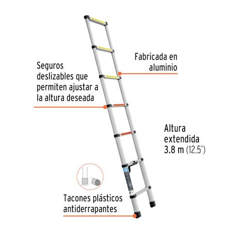 ESCALERA TELESCOPICA 13 PELDAÑOS TRUPER