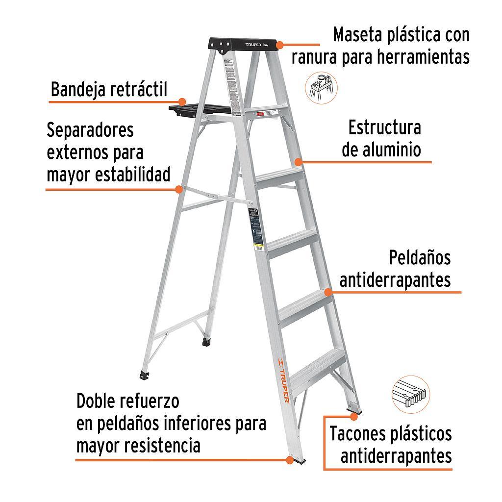 ESCALERA TIJERA 5 ESCOLONES TRUPER
