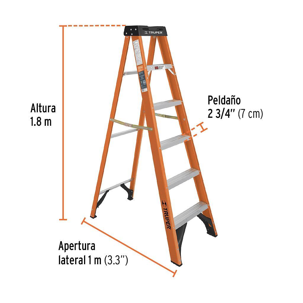 ESCALERA TIJERA 5 PELD FIBRA VIDRIO TRUP