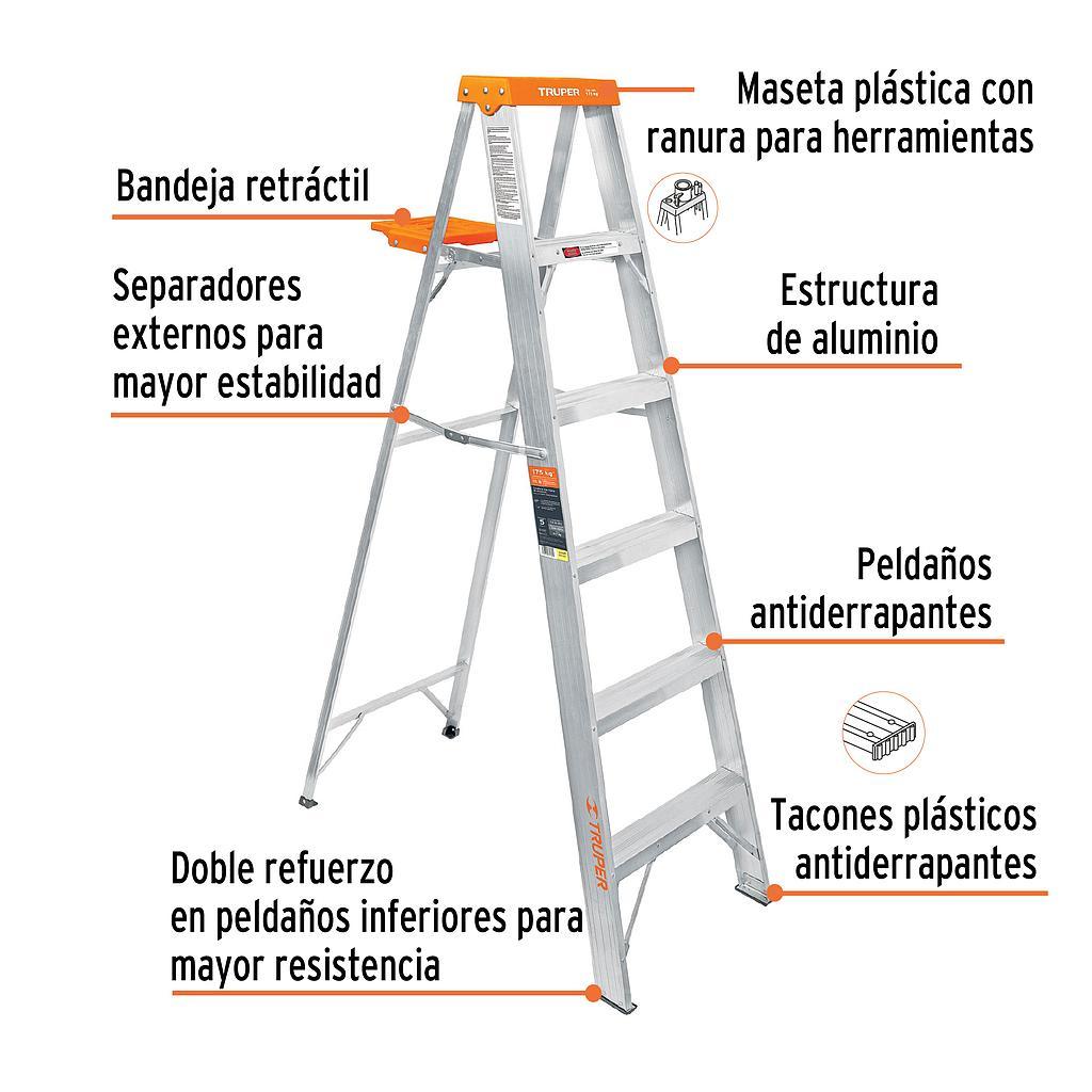 ESCALERA TIJERA 5 PELDAÑOS TRUPER