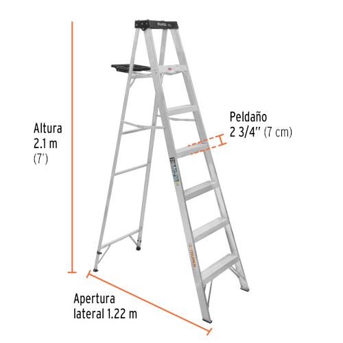 ESCALERA TIJERA 6 PELDAÑOS TRUPER