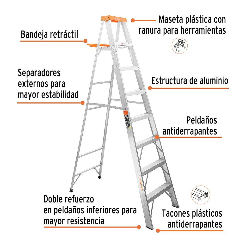 ESCALERA TIJERA 7 PELDAÑOS TRUPER