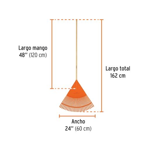 ESCOBA PLASTICA FLEXIBLE 26 DIENTES TRUP (EP-26F)