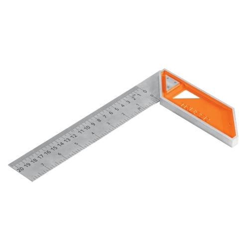 ESCUADRA 8" PARA CARPINTERO CON MANGO 100 % DE ALUMINIO