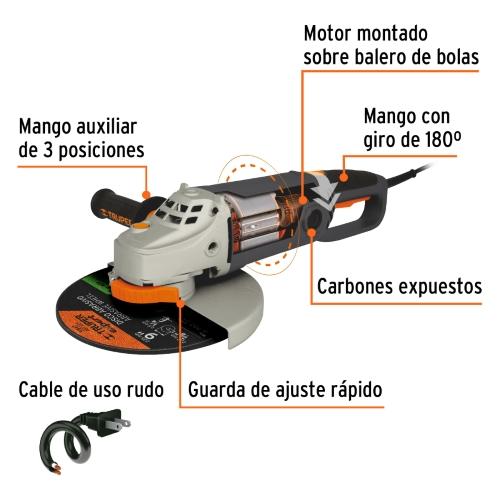 ESMERILADORA 9 INDUSTRIAL 2100W TRUPER